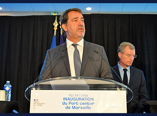 Inauguration du port center à Marseille