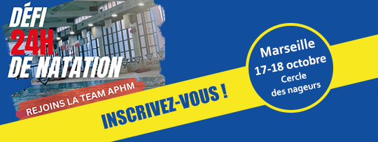 24H de natation-relai caritative organisée par les marins pompiers de Marseille. 