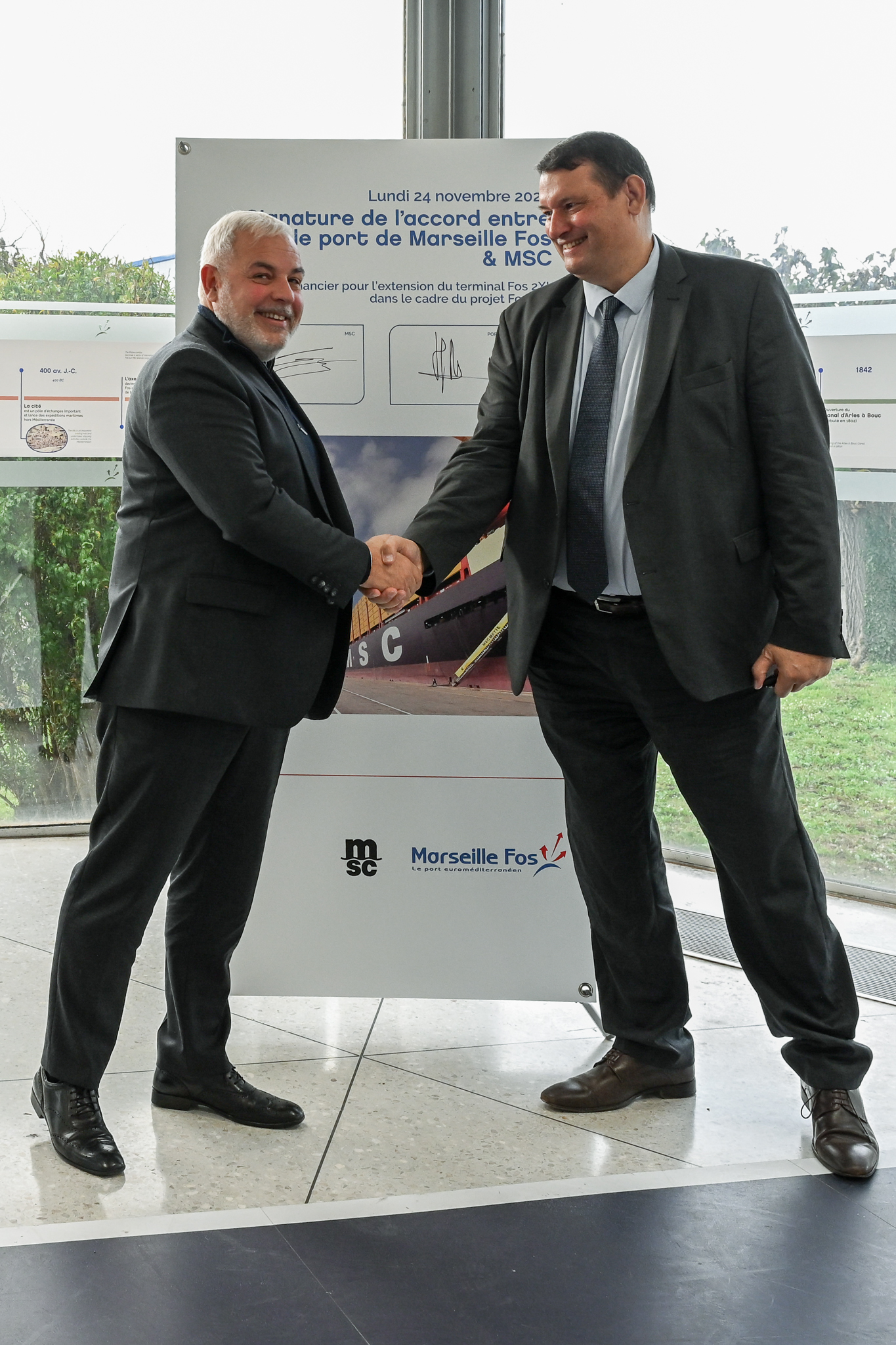 Accord stratégique entre le port de Marseille Fos et MSC