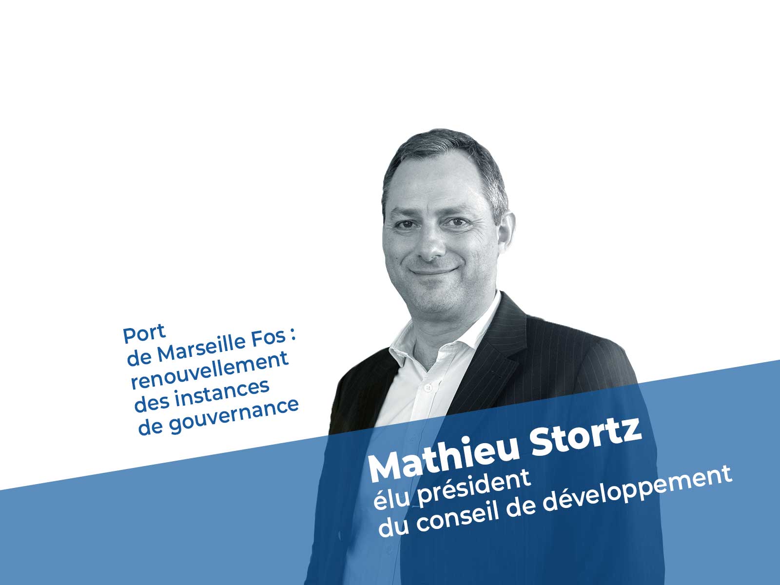 Portrait de Mathieu Stortz président du Conseil de développement du Port