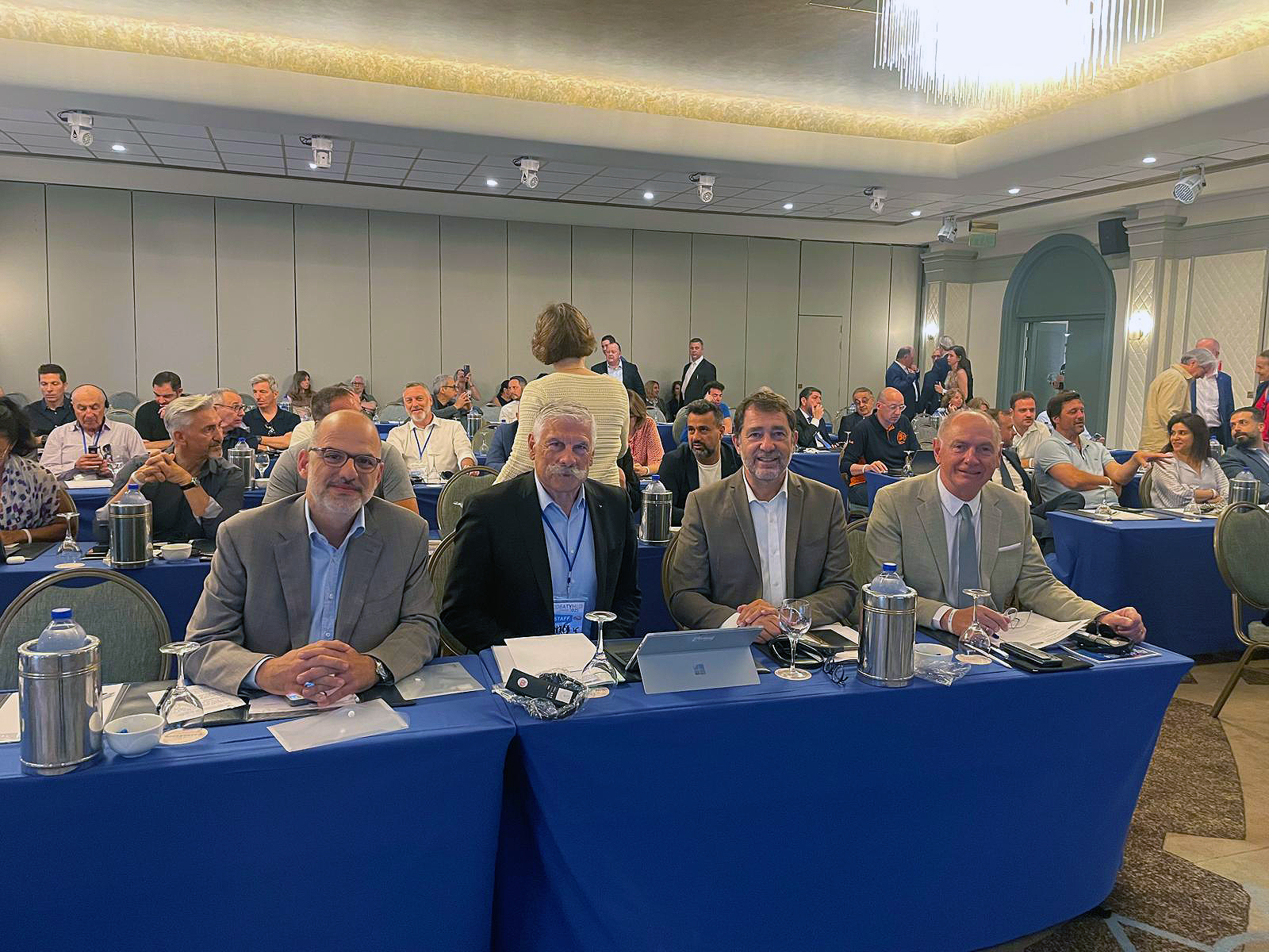 Christophe Castaner, président du Conseil de Surveillance du port de Marseille Fos, en déplacement à chypre pour renforcer les c